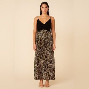 Fashion Nova Tamera Leopard Maxi Dress – Size XS